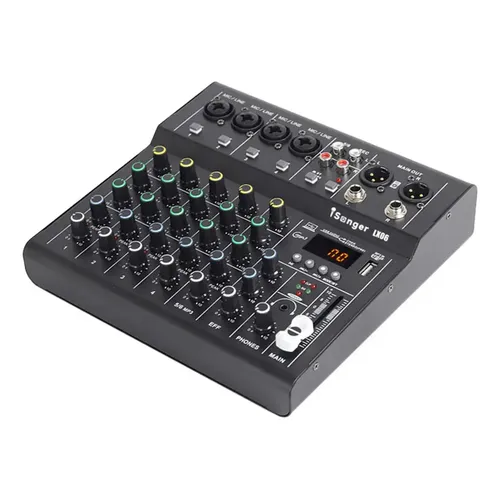 Mesa de Som Analógica Mackie Profx6v3 6 Canais USB | Frete grátis