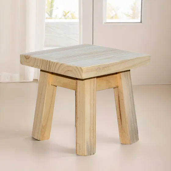 Banquito Banco Taburete Sillita Silla De Pino Natural