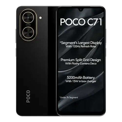 Xiaomi Poco C71 64gb Cor Preto | Frete grátis