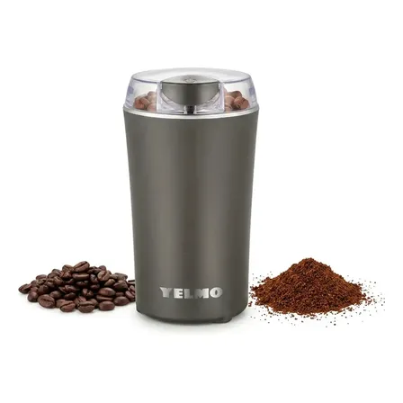 Molinillo de café semillas y especias Yelmo Mo-7100 150w Aluminio Gris Oscuro