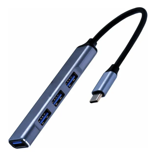 Mini Hub Usb Tipo C A 4 Puertos Usb 3.0 Tipo A Con Cable Ax®