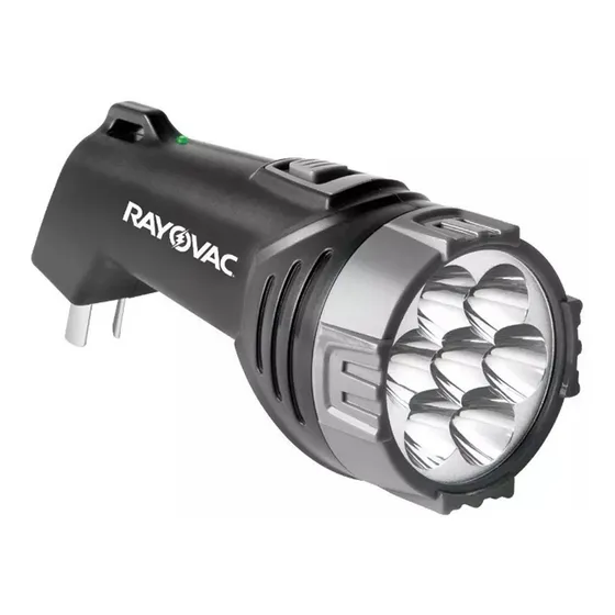 Linterna Recargable 7 Led Rayovac 220v 22 Lumens 48 Mts Color de la linterna Negro Color de la luz Blanco