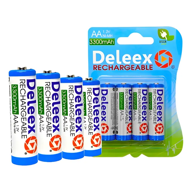 Pack X4 Baterias Pilas Recargables Doble Aa Blister 3300mah