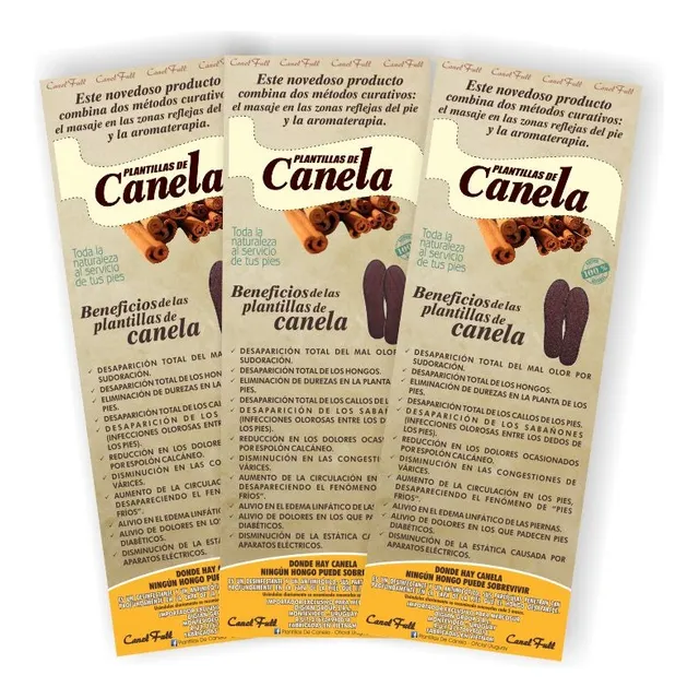 3 Pares De Plantillas De Canela