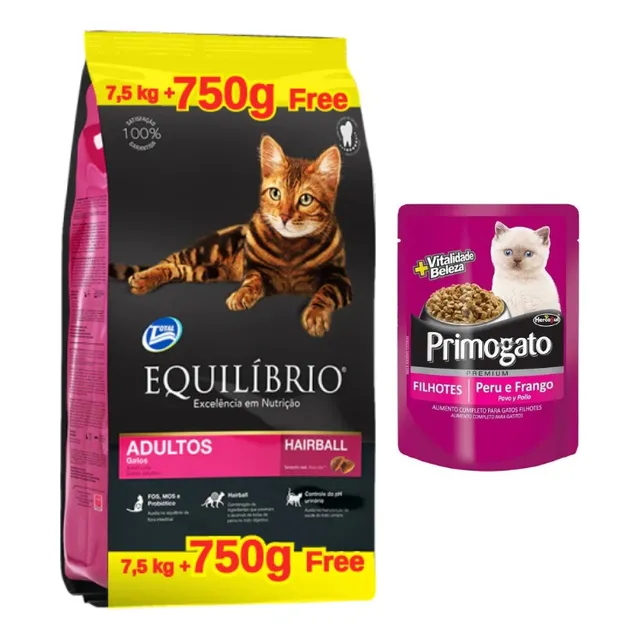 Alimento Ración Equilibrio Gato Adulto 8.25 Kilos+envío Free