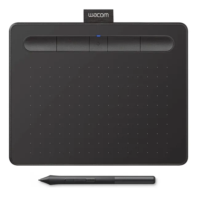 Wacom Ctl4100 Intuos Tableta De Dibujo Negra 20x16 Cm