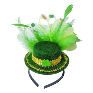 Diadema Del DĂa De Patricio, Sombrero De Plumas Irlandesas, Diadema Del DĂa De Patricio, Sombrero De Plumas Irlandesas,