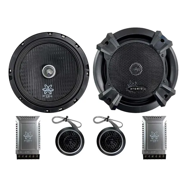  Set De Medios 6.5 Pulgadas 600w 2 Vías Atomic Titanium65sq