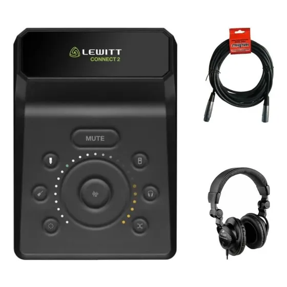 Lewitt Connect 2 Pacote De Interface De Áudio Usb-c Com De
