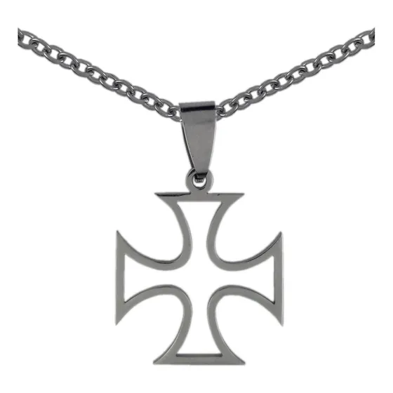 Dije Cruz Templaria + Cadena 50cm
