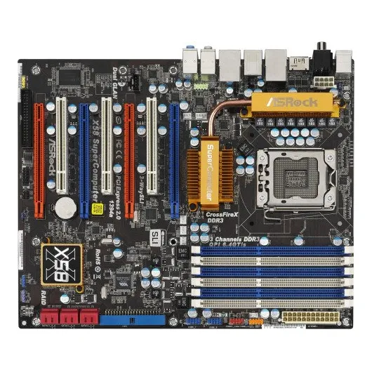 Placa Base Asrock X58 Supercomputer Con Socket 1366, Procesa