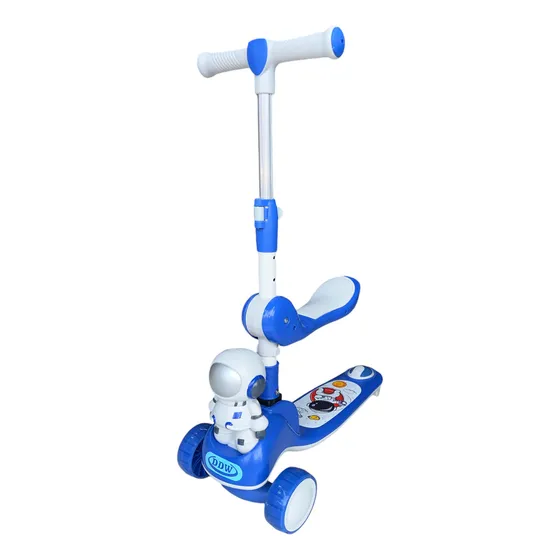 Patineta Scooter Monopatín Con Silla Con Luces Led Y Sonido