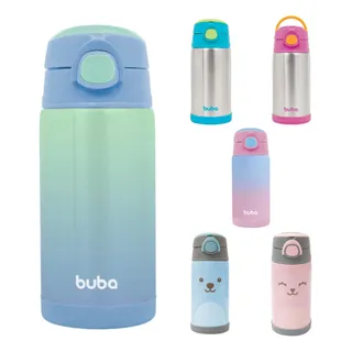 Garrafa Térmica Buba Infantil Parede Dupla Com Canudo 400ml Garrafa Térmica Buba Infantil Parede Dupla Com Canudo 400ml