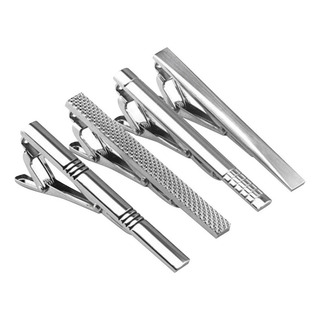 Uu Juego De 4 Pasadores For Barra De Corbata Plateados Uu Juego De 4 Pasadores For Barra De Corbata Plateados