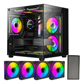 Gabinete Gamer AquĂĄrio Em Vidro Com 4 Fans Rgb Gb1796 Gabinete Gamer AquĂĄrio Em Vidro Com 4 Fans Rgb Gb1796