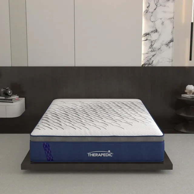 Colchón King Size Therapedic Hipnos Memory Foam Ultrafresh Color Azul