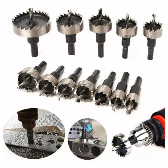 Juego De 12 Brocas Hss Para Taladro, Acero Inoxidable, Metal