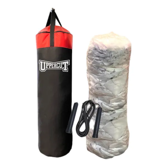 Bolsa De Boxeo Llena Lista Para Usar + Soga De Salto Gratis