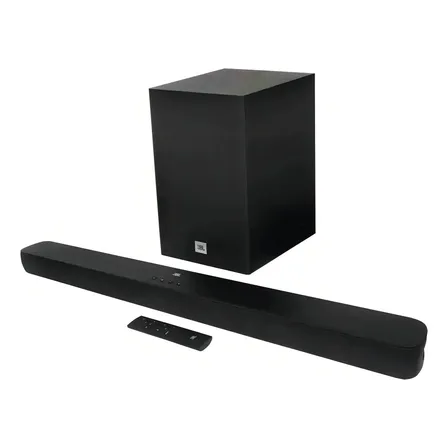 Caixa De Som Tv Sound Bar Jbl Bluetooth Som Cinema Sb180 Cor Preto Frequência 50/60hz 127/220v 40hz-20khz