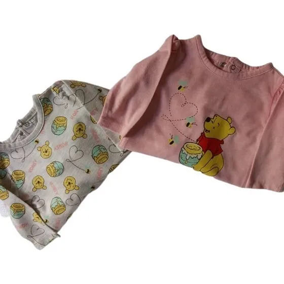 Enterizo Mono Disney Para Bebé Niña De 0-3 M. Pack De 2