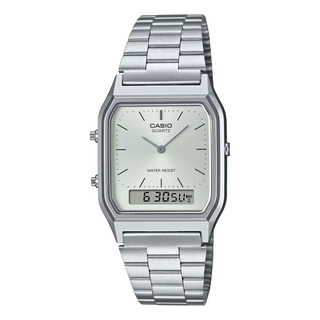 Reloj Casio Vintage Aq230a Aq-230a-7a Wr Analogo Digital Malla Plateado Bisel Plateado Fondo Plateado Reloj Casio Vintage Aq230a Aq-230a-7a Wr Analogo Digital Malla Plateado Bisel Plateado Fondo Plateado