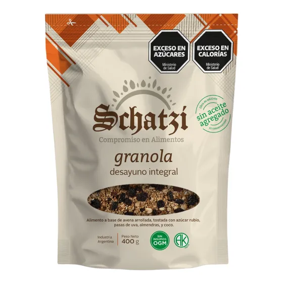 Schatzi Granola Desayuno Integral X 400 Grs. Mangia