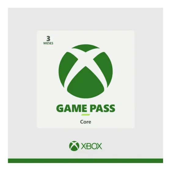 Tarjeta Digital Xbox Game Pass Core 3 Meses Latam