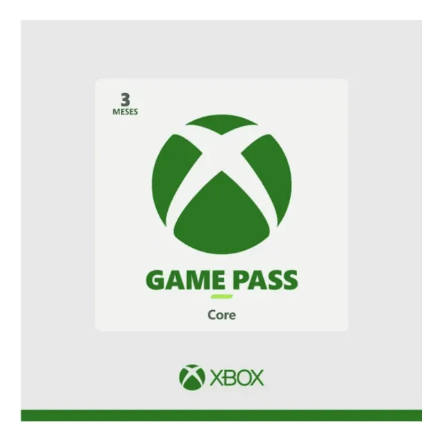 Tarjeta Digital Xbox Game Pass Core 3 Meses Latam