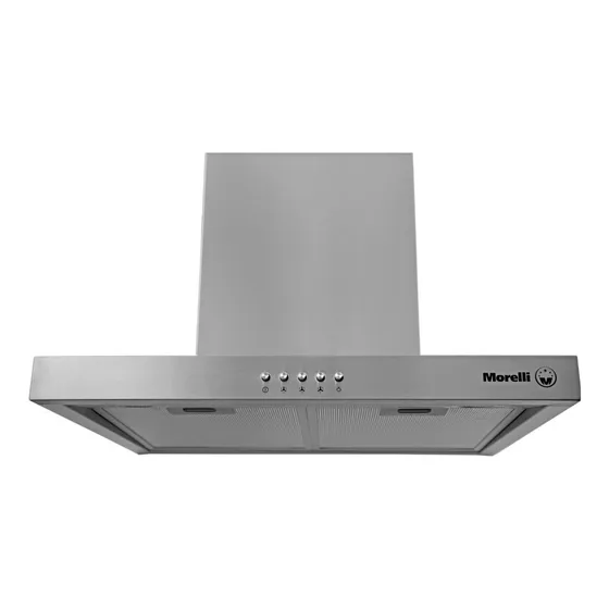 Campana De Cocina Morelli Ferro 900 Color Negro/plateado