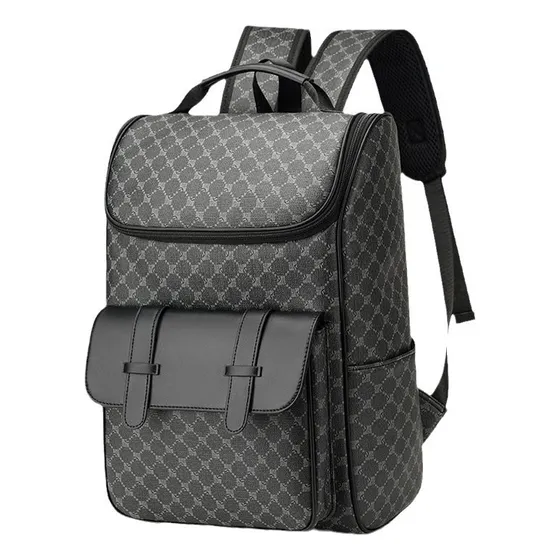 Mochila De Cuero Sintético Vintage Para Hombre