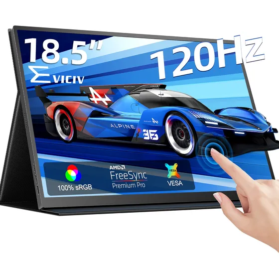Monitor Portátil Eviciv 18.5 Pc Gamer Touchscreen 120hz Isp
