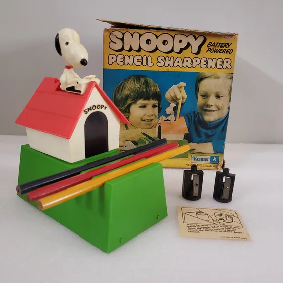 Figura Vintage Casa Sacapuntas De Snoopy, Kenner, Hong Kong