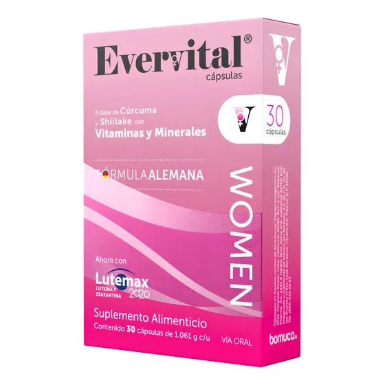 Evervital Women Suplemento Alimenticio 30 Cápsulas