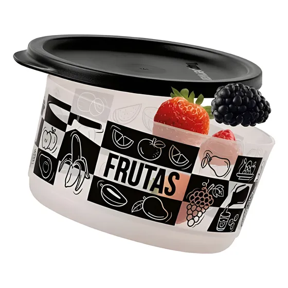 Refri Line Tupperware Redondo 530ml Frutas Pb Para Geladeira