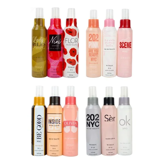 Perfume Acqua Di Fiore Set X6 125ml Eau De Toilette Mujer