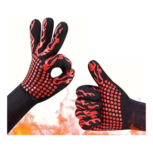 Guantes Para Horno / Parrilla Alta Temperatura 800 Grados