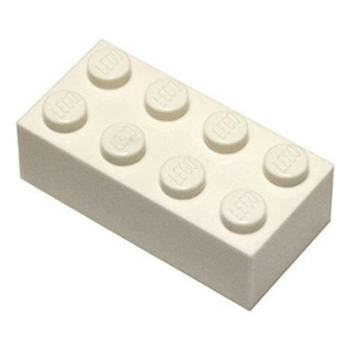 Lego Parts And Pieces: White 2x4 Brick X50 Lego Parts And Pieces: White 2x4 Brick X50