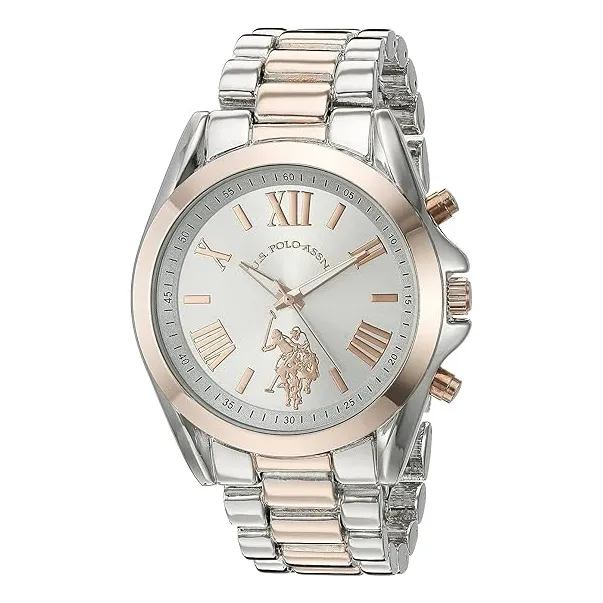 U.s.polo Assn Reloj De Aleación De Metal Y Cuarzo Para Mujer