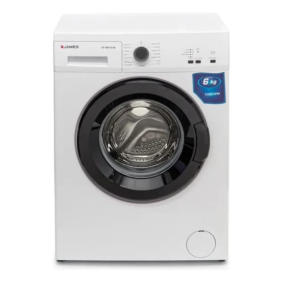 Lavarropas James Lr1006 G3 Blanco 6 Kg 15 Programas