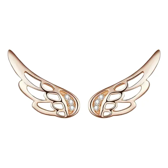 Aros Alas Trepadores Dorados Joyas Plata Regalo Mujer Envío 