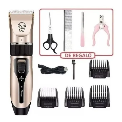 Kit Set Máquina Inalámbrica Corta Pelo Mascotas Perro Gato