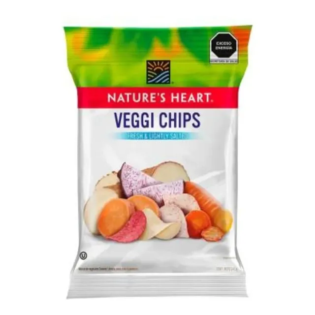 Chips Mezcla De Vegetales Nature's Heart Veggi 3 Pz 142 G