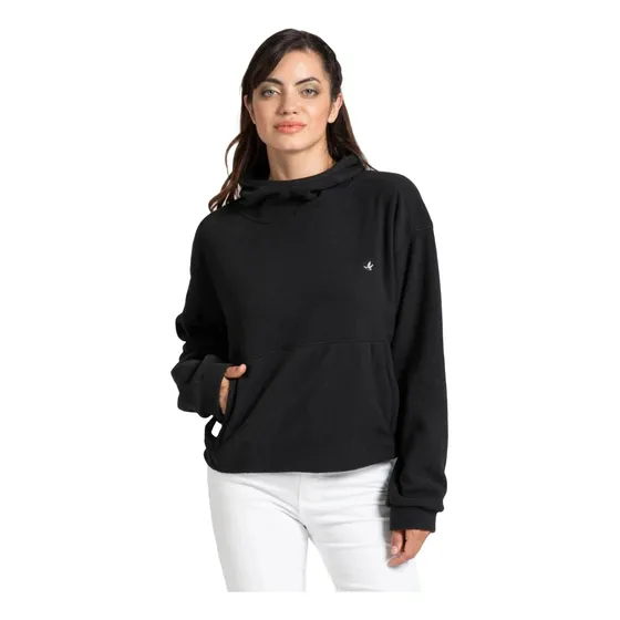 Buzo Rustico Friza Mujer Brooksfield Canguro Capucha Bm8013