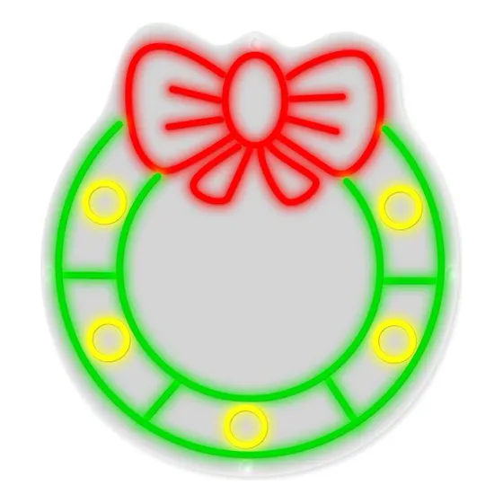 Letrero Luminoso Led Neón Flex Árbol De Navidad Minimalista