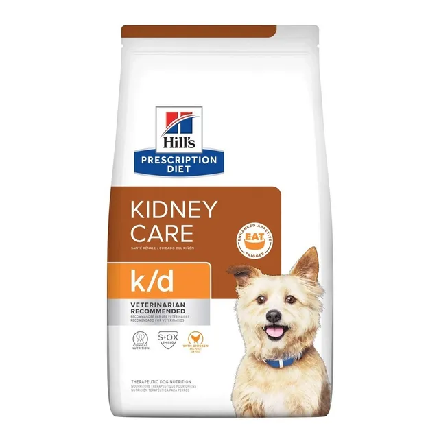 Alimento Hill's Prescription Diet Kidney Care Canine k/d para perro adulto todos los tamaños sabor pollo de 27.5 lb