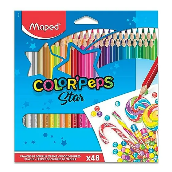 Lápis De Cor Color''peps Star 48 Cores 832048 - Maped