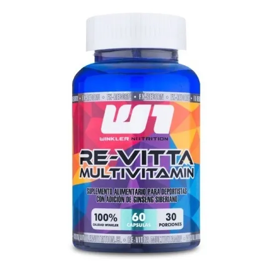 Multivitamínico Revitta 60 Cáps 2 Unidades Winkler Nutrition