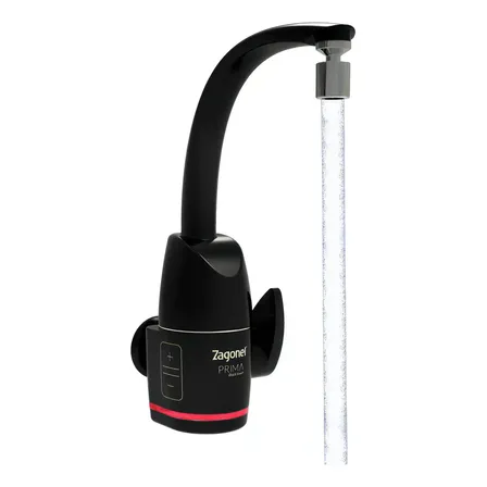 Torneira Eletrônica Prima Touch 5.5kw Bancada/parede Preta Zagonel Preto Plástico 220v 60hz