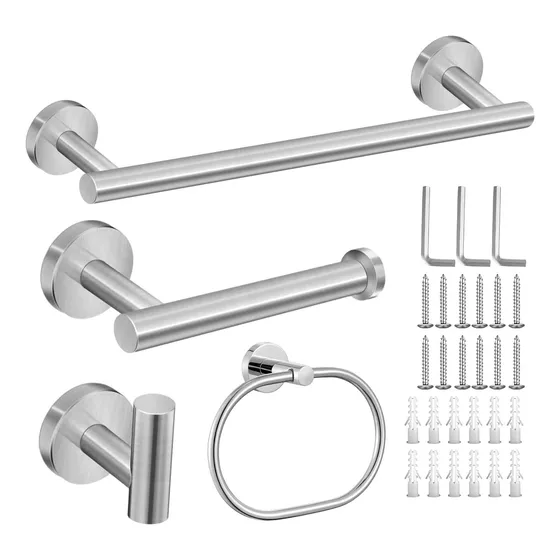 4 Piezas Juego De Accesorios De Baño,304 Acero Inoxidable