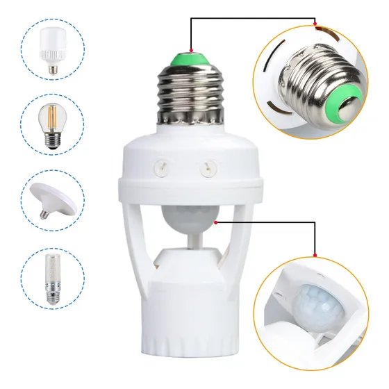 Socket Con Sensores De Movimiento 360° Y Luminosidad
